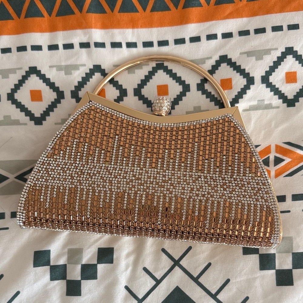 Glamorous Gold and Silver Clutch